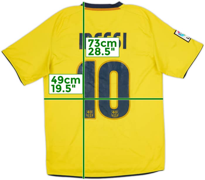 2008-10 Barcelona Away Shirt Messi #10 - 4/10 - (S)