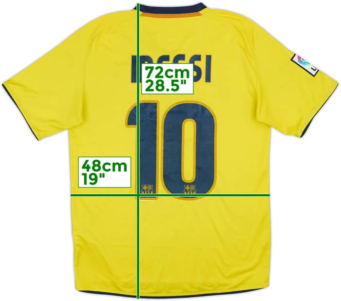 2008-10 Barcelona Away Shirt Messi #10 - 4/10 - (S)