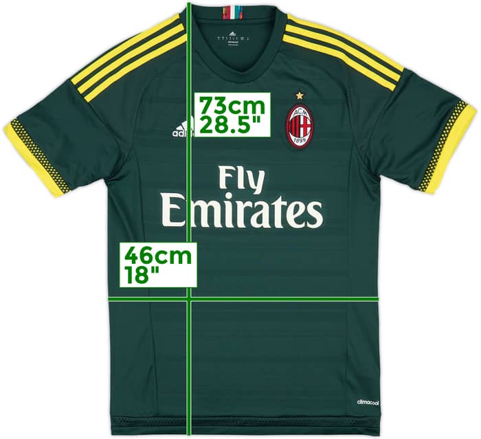 2015-16 AC Milan Third Shirt - 10/10 - (S)