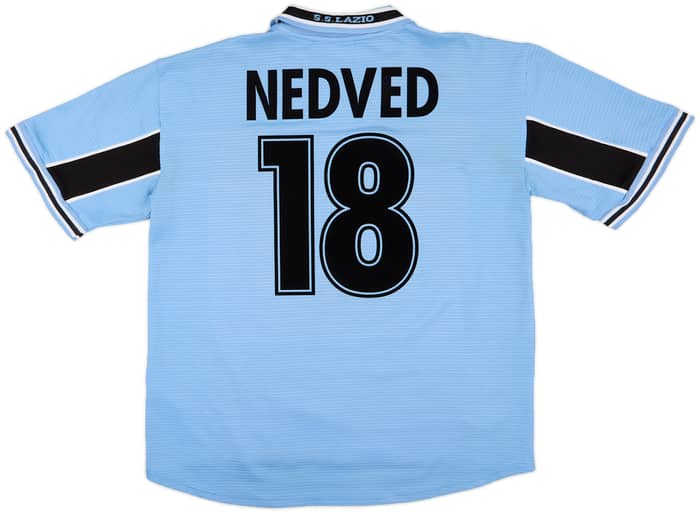 1998-00 Lazio Home Shirt Nedved #18 - 9/10 - (XL)
