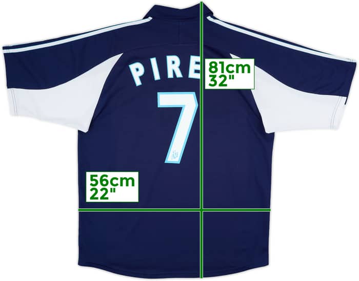 1999-00 Olympique Marseille Away Shirt Pires #7 - 8/10 - (L)