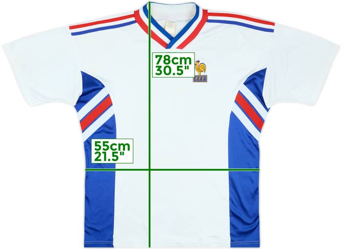 1996 France U-21 Match Issue Away Shirt #19