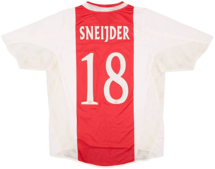 2004-05 Ajax Home Shirt Sneijder #18 - 5/10 - (M)