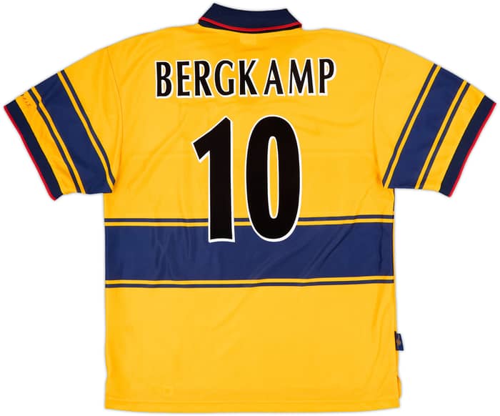 1997-99 Arsenal Away Shirt Bergkamp #10 - 8/10 - (XL)