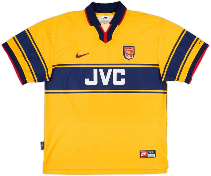 1997-99 Arsenal Away Shirt Bergkamp #10 - 8/10 - (XL)