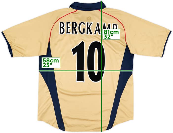 2001-02 Arsenal Away Shirt Bergkamp #10 - 10/10 - (L)
