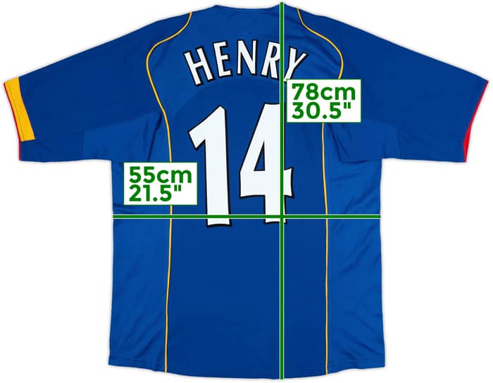 2004-06 Arsenal Away Shirt Henry #14 - 10/10 - (L)