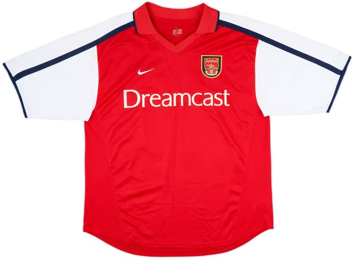 2000-02 Arsenal Home Shirt Bergkamp #10 - 9/10 - (L)
