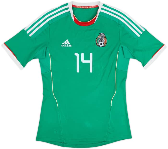 2011-13 Mexico Home Shirt Chicharito #14 - 5/10 - (S)