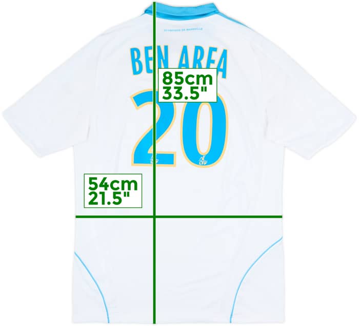 2008-09 Olympique Marseille Home Shirt Ben Arfa #20 - 8/10 - (L)