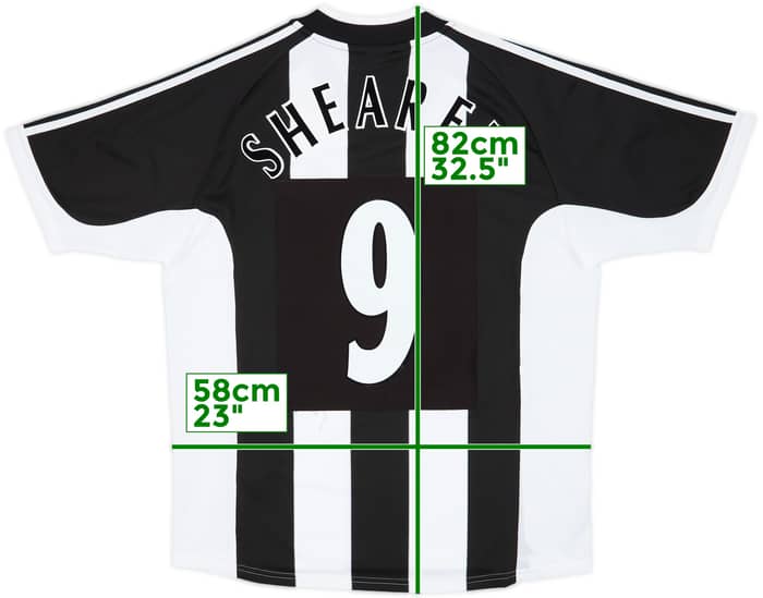 2001-03 Newcastle Home Shirt Shearer #9 - 10/10 - (L)