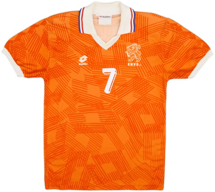 1992-94 Netherlands Home Shirt Bergkamp #7 - 8/10 - (M)