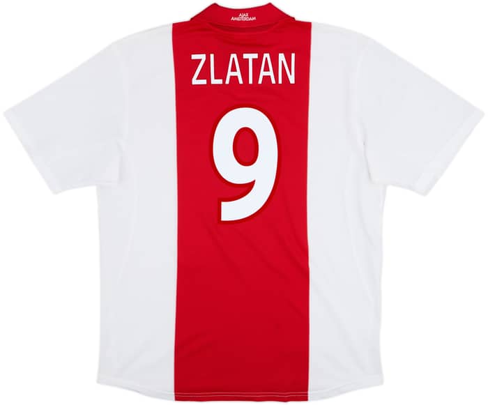 2001-02 Ajax Home Shirt Zlatan #9 - 8/10 - (XL)