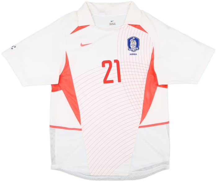 2002-03 South Korea Player Issue Away Shirt JSPark #21 - 9/10 - (M)