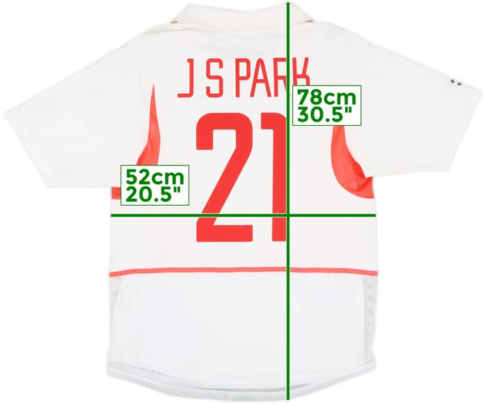2002-03 South Korea Player Issue Away Shirt JSPark #21 - 9/10 - (M)