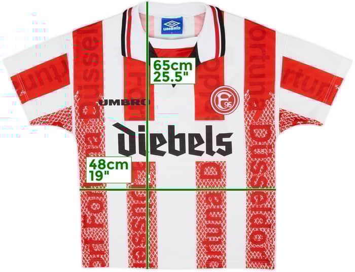 1996-98 Fortuna Dusseldorf Home Shirt - 10/10 - (Y)