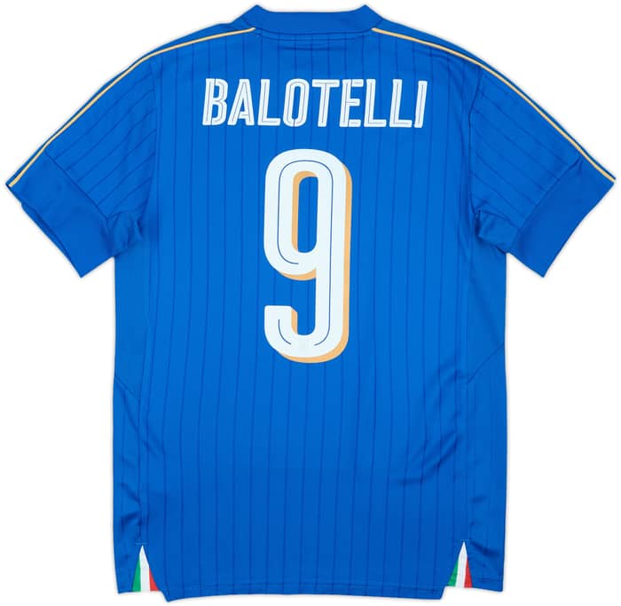 2016-17 Italy Home Shirt Balotelli #9 - 6/10 - (S)