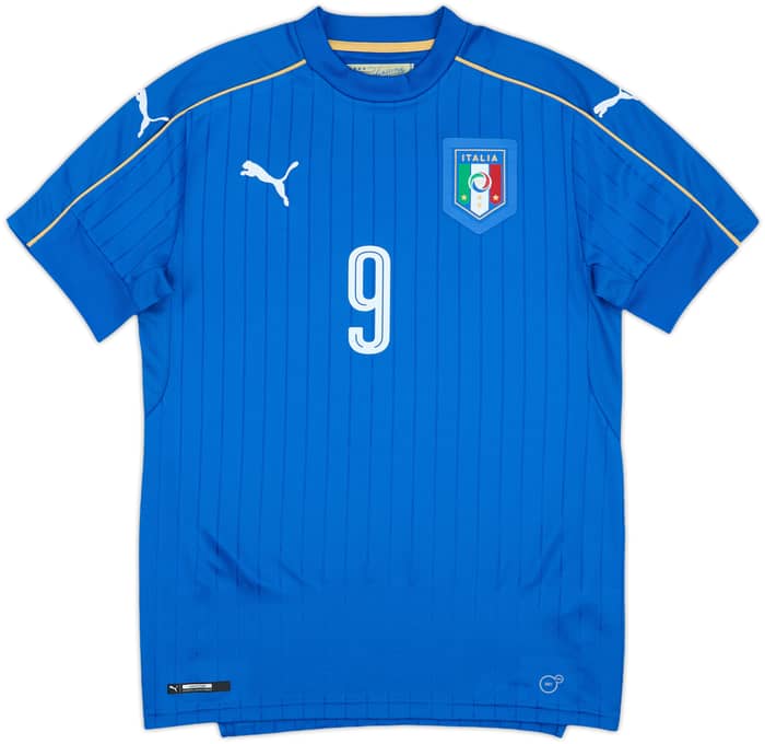 2016-17 Italy Home Shirt Balotelli #9 - 6/10 - (S)