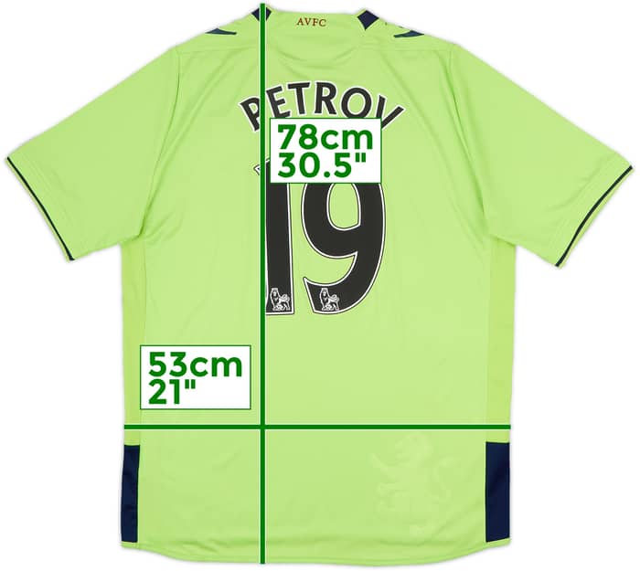 2012-13 Aston Villa Away Shirt Petrov #19 - 6/10 - (L)