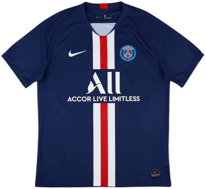 2019-20 Paris Saint-Germain Home Shirt Mbappe #7 - 8/10 - (L)