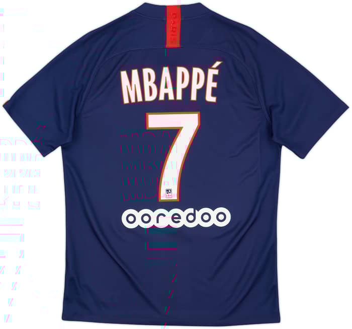 2019-20 Paris Saint-Germain Home Shirt Mbappe #7 - 10/10 - (M)