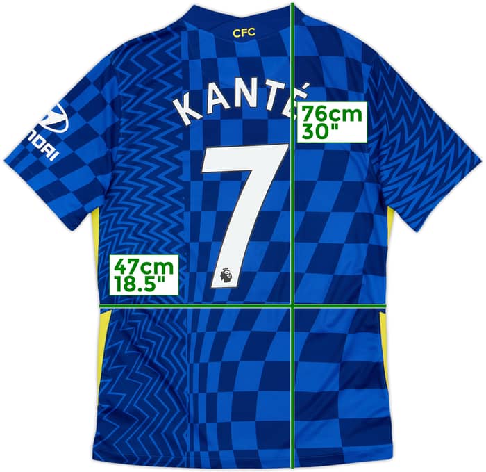 2021-22 Chelsea Home Shirt Kante #7 - 9/10 - (M)