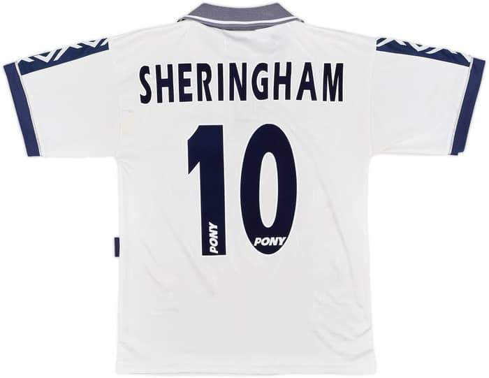 1995-97 Tottenham Home Shirt Sheringham #10 - 8/10 - (S)