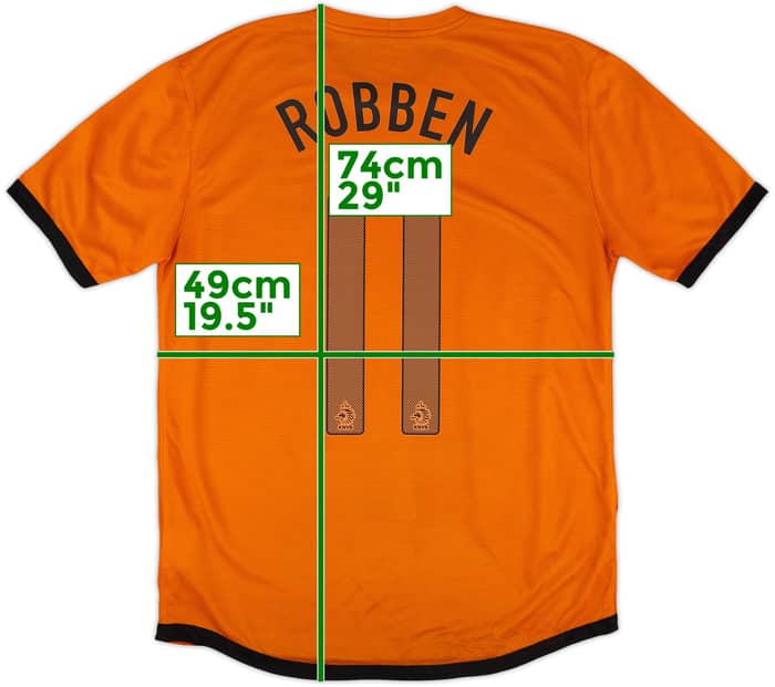2012-13 Netherlands Home Shirt Robben #11 - 6/10 - (M)