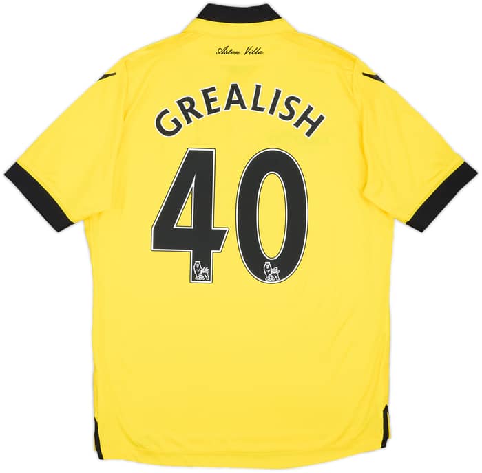 2015-16 Aston Villa Away Shirt Grealish #40 - 10/10 - (S)