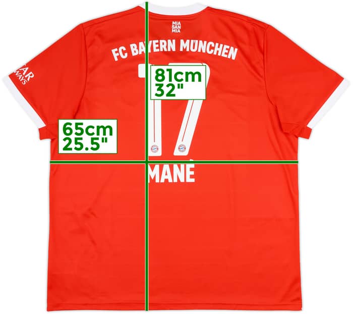 2022-23 Bayern Munich Home Shirt Mane #17 - 10/10 - (XXL)