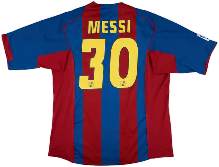 2004-05 Barcelona Home Shirt Messi #30 - 10/10 - (XL)