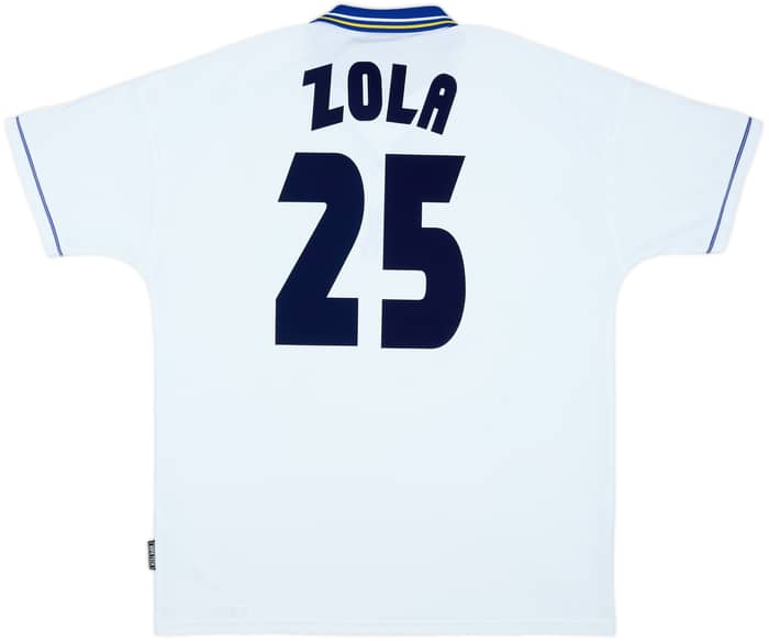 1998-00 Chelsea Away Shirt Zola #25 - 8/10 - (XL)