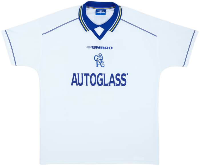 1998-00 Chelsea Away Shirt Zola #25 - 8/10 - (XL)