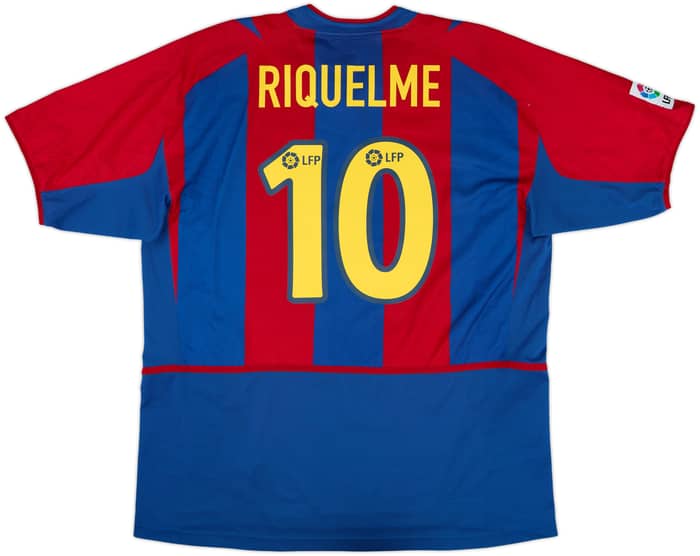 2002-03 Barcelona Home Shirt Riquelme #10 - 9/10 - (XL)