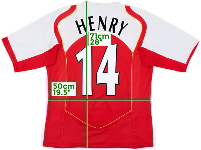 2004-05 Arsenal Home Shirt Henry #14 - 6/10 - (M)