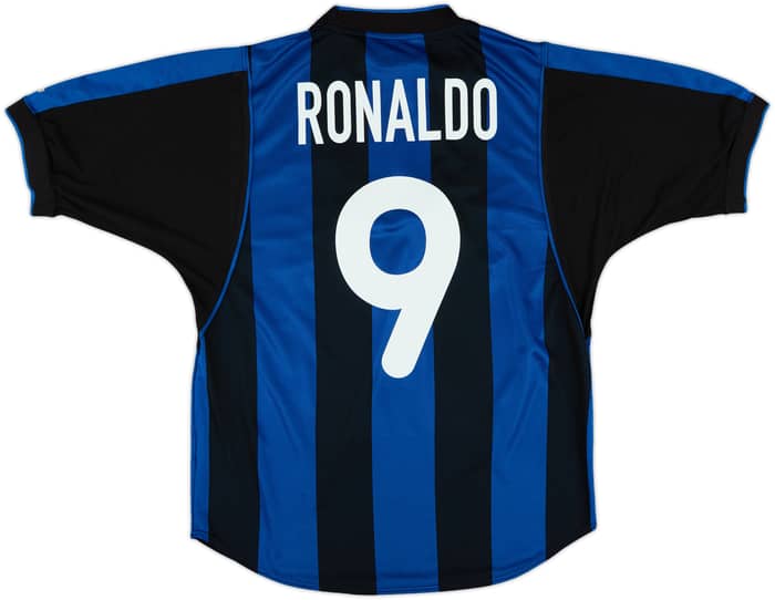 2000-01 Inter Milan Home Shirt Ronaldo #9 - 5/10 - (M)