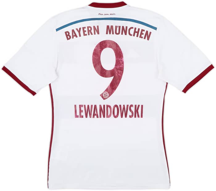 2014-15 Bayern Munich Away Shirt Lewandowski #9 - 5/10 - (S)