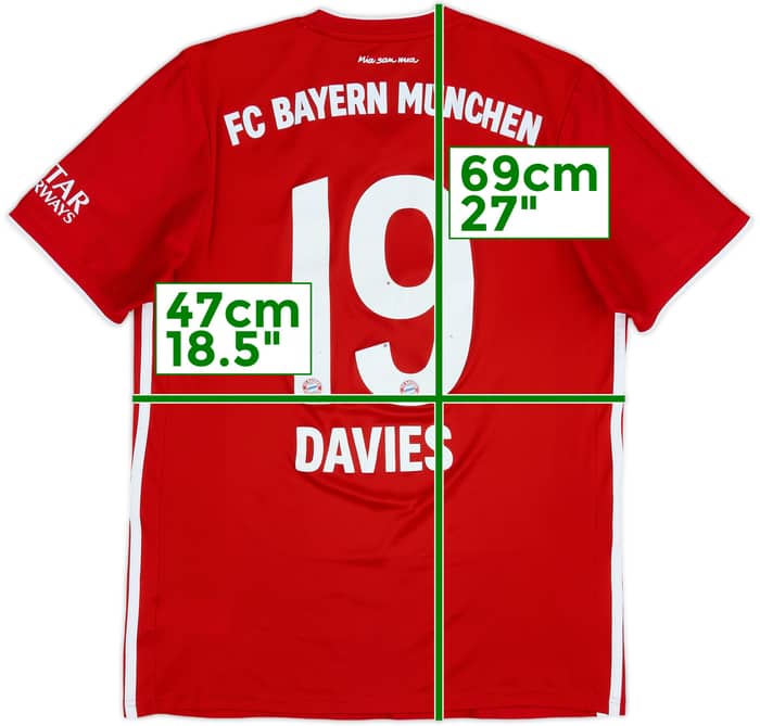 2020-21 Bayern Munich Home Shirt Davies #19 - 6/10 - (M)