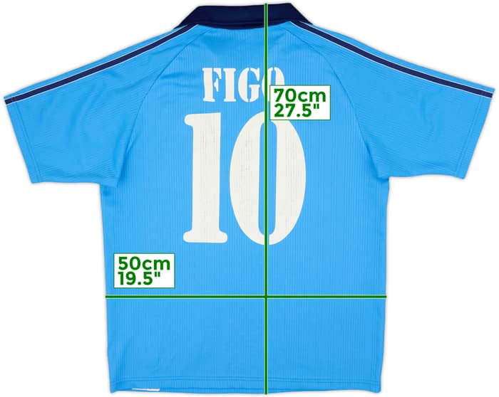 1999-00 Real Madrid Third Shirt Figo #10 - 6/10 - (XL.Boys)