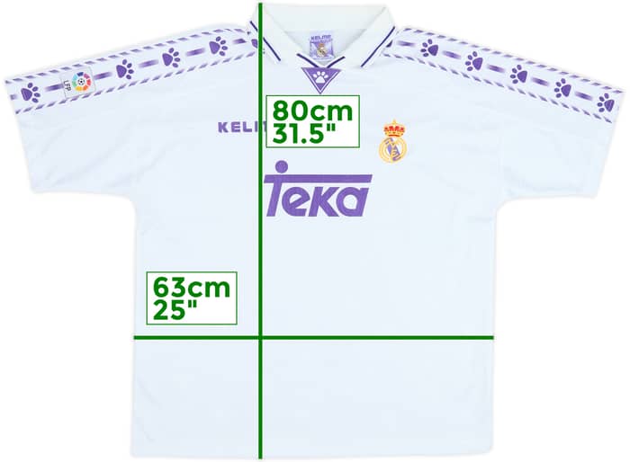 1994-96 Real Madrid Home Shirt - 9/10 - (XL)