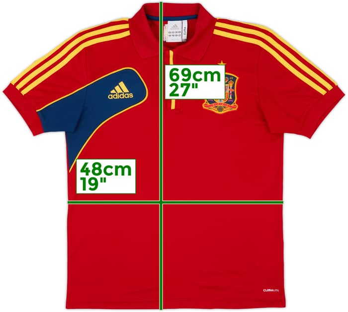 2012-13 Spain adidas Polo Shirt - 10/10 - (S/M)