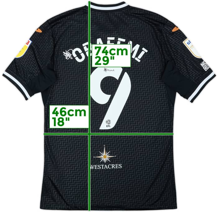 2021-22 Swansea City Away Shirt Obefemi #9 - 10/10 - (S)