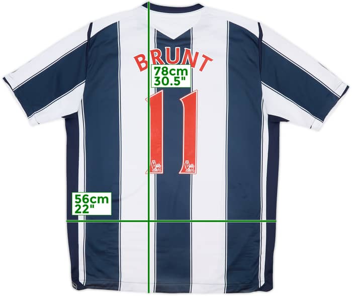 2008-09 West Brom Home Shirt Brunt #11 - 6/10 - (XL)