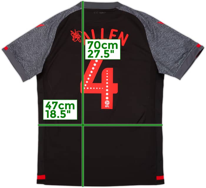 Camiseta de visitante del Stoke City 2019-20 Allen #4 - 10/10 - (M)