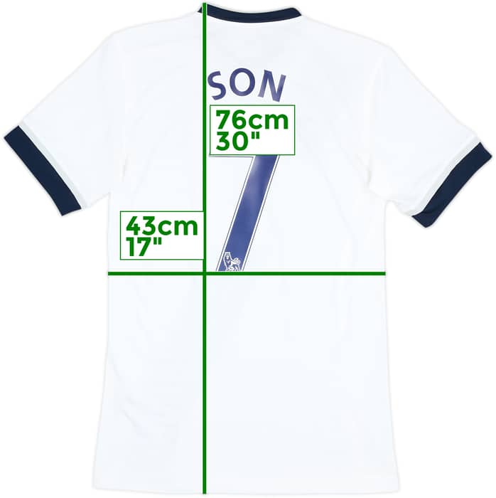 2015-16 Tottenham Home Shirt Son #7 - 8/10 - (S)