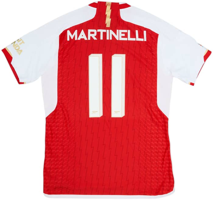 2023-24 Arsenal Authentic Home Shirt Martinelli #11 - 9/10 - (M)
