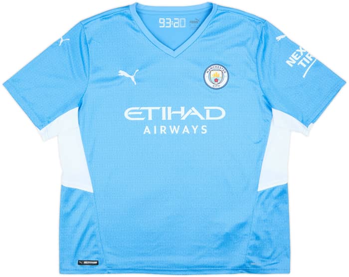 2021-22 Manchester City Home Shirt De Bruyne #17 - 10/10 - (XXL)