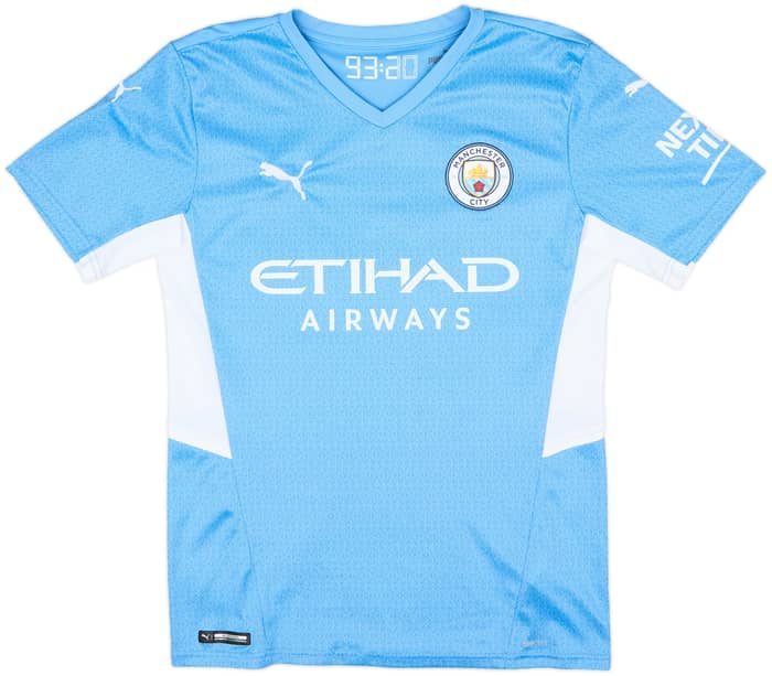 2021-22 Manchester City Home Shirt De Bruyne #17 - 9/10 - (S)