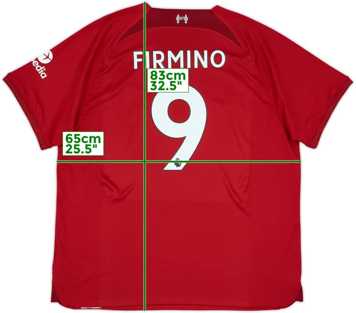 2022-23 Liverpool Home Shirt Firmino #9 - 9/10 - (XXL)