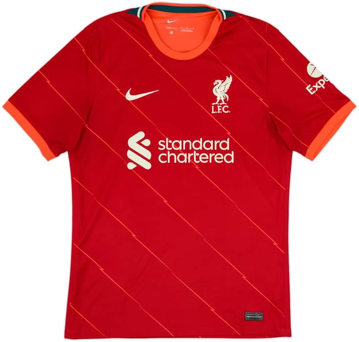 2021-22 Liverpool Home Shirt M.Salah #11 - 7/10 - (M)